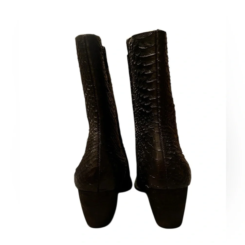 Matisse Caty Snake Pointed Toe Zippered Booties Womens Black 9.5(NO ZIPPER PULL) - Picture 6 of 12